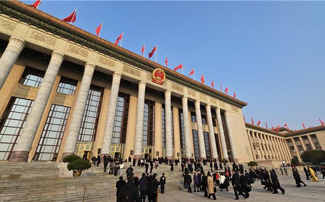 反分裂法20周年，大陸14日上午在人民大會堂辦紀念活動。（藍孝威攝）