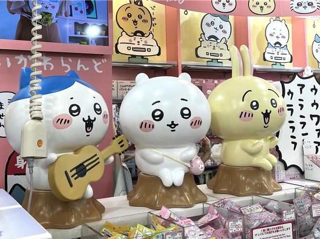 日本IP吉伊卡哇以可愛插畫風格聞名，收割不少粉絲。（徐梓榕攝）