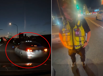 國道「假警察」持指揮棒攔停！駕駛怒報案 正牌警到場開罰