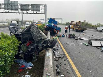 中山高嘉義水上段3車撞擊！女乘客搶救1小時不治