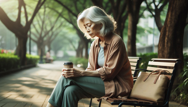 靠年金跟拾荒勉强度日，求3个儿子月给2.1万元扶养费！智能退化妇被打枪。（示意图、与本案无关／AI生成）