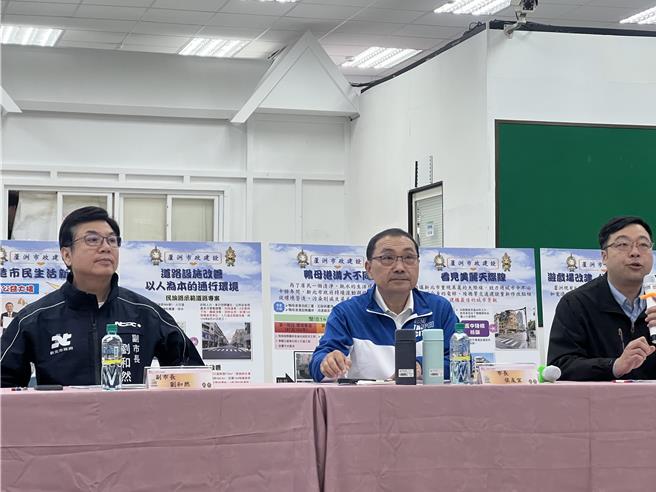 针对芦南芦北开发案，侯友宜盼中央尽速核定。（吕健豪摄）