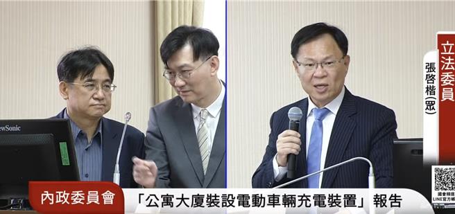 民眾党立委张启楷在内政委员会质询提到国土计画未能如期上路，因此冻结内政部国土管理署业务预算10％（41亿4，672万6千元）。（摘自立法院内政委员会直播）