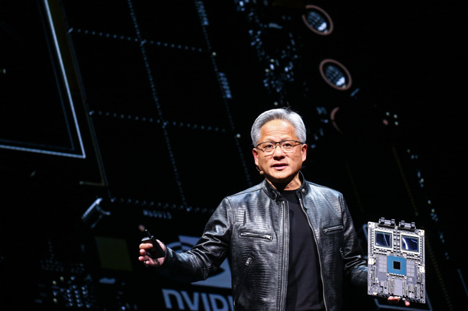 辉达执行长黄仁勋。(资料照片)