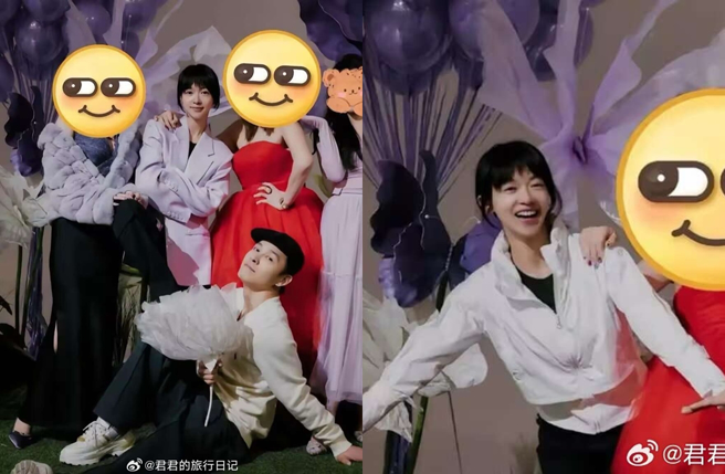 吴谨言产后憔悴近照曝光。（图／翻摄自君君的旅行日记微博）