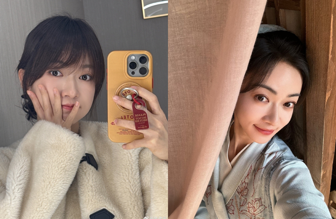 吴谨言过去双颊比较饱满。（图／翻摄自吴谨言微博）