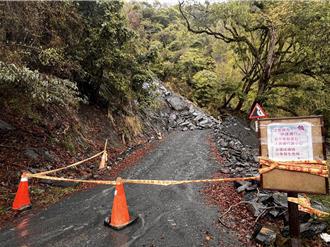 雪霸大鹿林道東線5.2K再坍方 即起禁止車輛進入