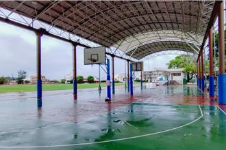 苗栗苑裡鎮體育場籃球場動工改善 3／18開工預計7月完工