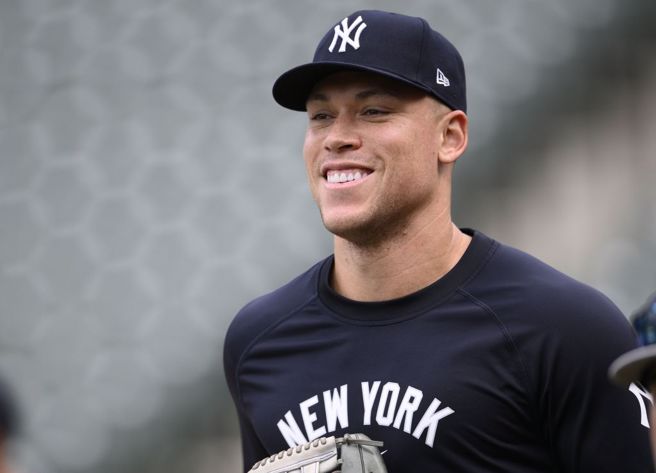 洋基主炮贾吉仍被看好连霸全垒打王。（美联社资料照）