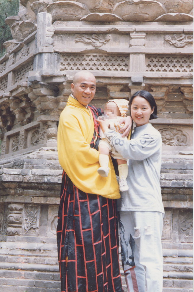 张振寰和前妻鲍正芳有一子。（中时资料照）