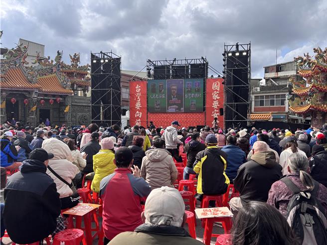 民進黨啟動「人民是頭家」政策宣講會，16日在桃園市中壢區大崙崇德宮舉辦。（廖姮玥攝）