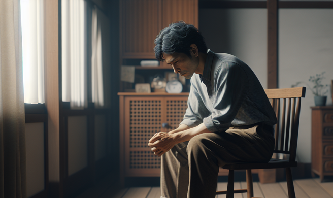 51歲失婚男子無法過活，孩子卻不想理他！訴請免除扶養義務獲准。（示意圖、與本案無關／AI生成）