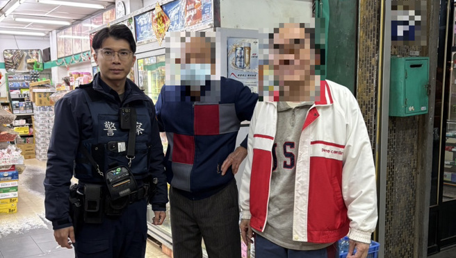 1周2次忘了回家路！廖姓阿北卻記得派出所，暖警助他平安返家。（翻攝畫面）