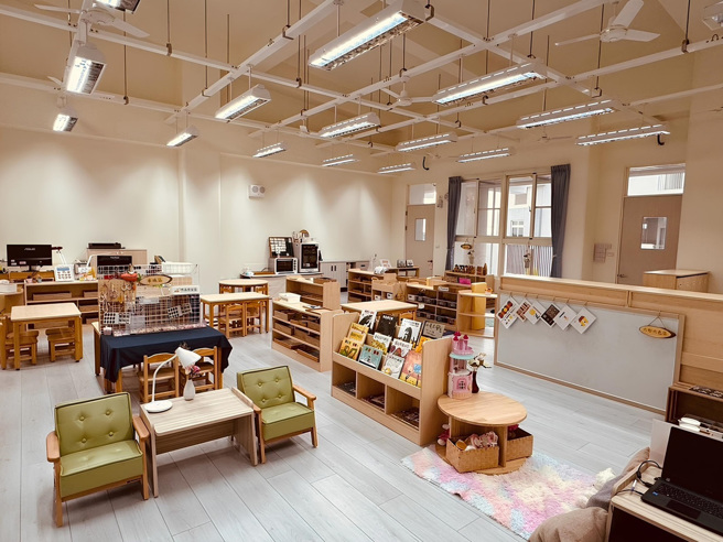 臺南市立新市幼兒園室內活動室。(照片/ 教育部提供)