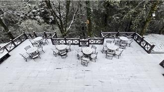影》好美！雪霸国家公园凌晨迎3月雪 最深积雪达5公分