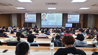 邦泰沈茂根暨大演講 勉勵學生走出舒適圈勇敢追夢