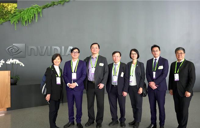 NVIDIA 全球副总裁亲自带领市府团队参访 NVIDIA 总部，深入了解全球最先进的 AI 发展环境与企业文化。（高市经发局提供）
