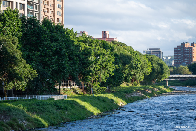 小桧溪寧静特区拥有绿意与水岸景观，是桃园市心难得的绿宝石。(图/信义代销 提供)