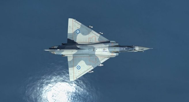 希腊空军的幻象2000-5。(图/希腊空军)