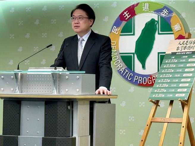 民进党秘书长林右昌召开「人民是头家」政策宣讲启动记者会。(资料照片/曾薏苹摄)