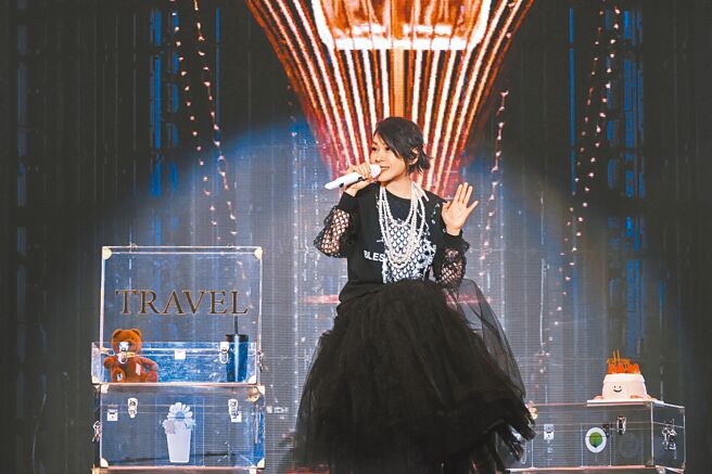 劉若英日前在貴陽國際會議展覽中心舉辦「飛行日」演唱會。（相信音樂提供）