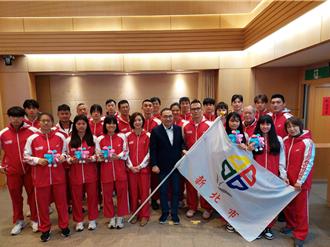 新北代表隊出征全原運 侯友宜授旗勉勵