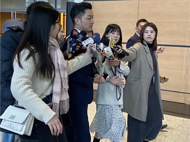 蔣萬安19日出席在台北南港展覽館舉辦的「台北智慧城市國際高峰論壇暨簽署MOU」。（邱芊攝）