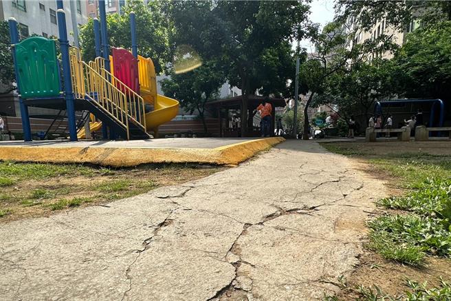 桃园市芦竹区游八公园为南崁地区重要的邻里公园，近期争取1500万元改造，盼能于今年底完工。（姜霏摄）