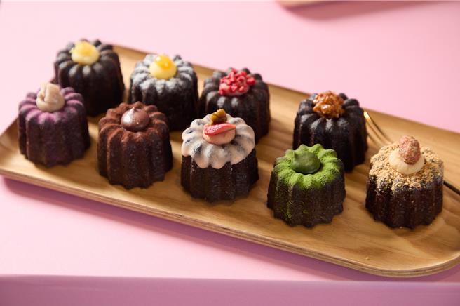 Global Mall 27日起也推線上線下甜點大賞，主打商品包含多口味可麗露。（Global Mall提供／朱世凱台北傳真）