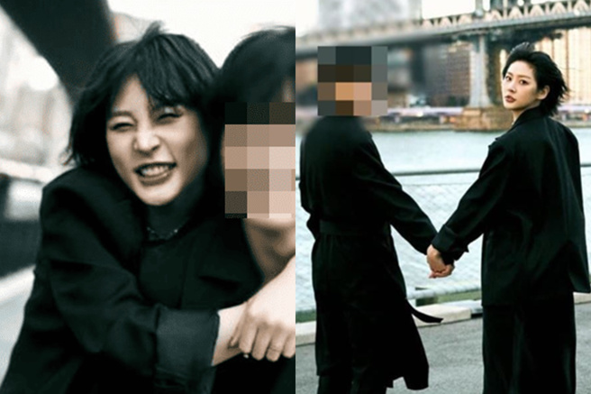 李鎮浩曝光金賽綸生前已婚，並說該照就是婚照，身邊男子是她老公。（圖／攝自金賽綸IG）