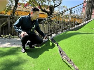 基隆希望之丘公园破损频传 议员吁市府增拨维护预算