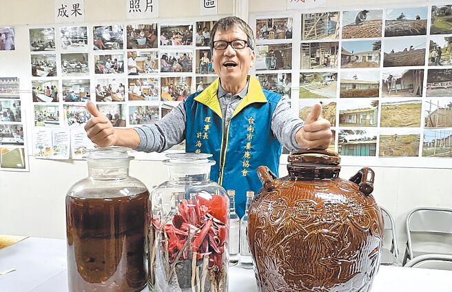 台南養鹿協會理事長許海龍說，今年協會規畫結合觀光活動行銷鹿茸，並辦理食農教育，期待拓展更多客源。（張毓翎攝）