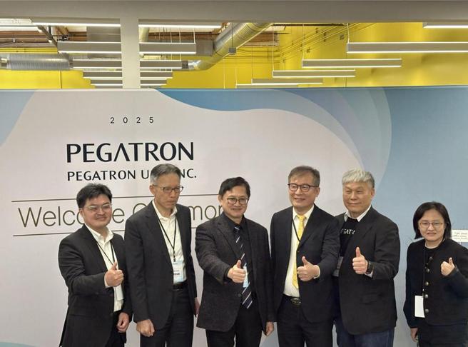 和硕加州新办公室启用，童子贤亲自出席。图／和硕提供