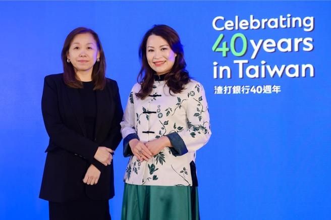 渣打国际商业银行企业暨投资银行事业总处负责人朱佳玲（左）与渣打银行大中华暨北亚地区永续金融主管黄翠（右）。图／渣打银行提供
