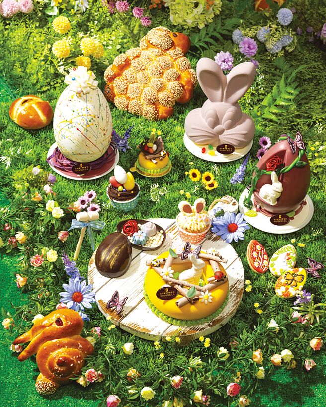 台北遠東香格里拉以「春日童話」為靈感，即日起至4月20日於The Cake Room推出限定甜點。圖／台北遠東香格里拉提供