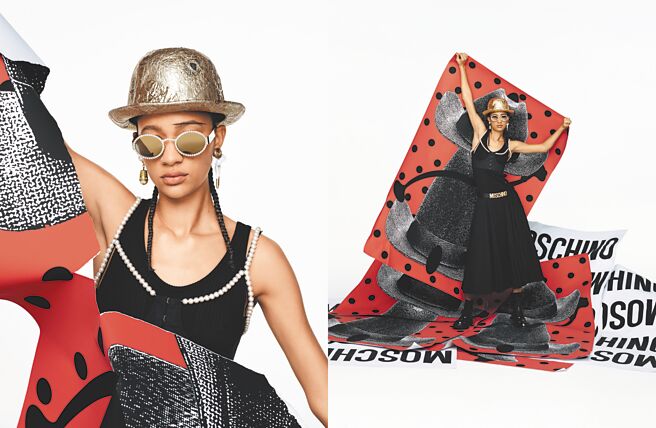 Moschino以义大利电影大胆的叙事手法为灵感，推出本季的形象大片。（Moschino提供）