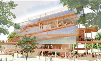 台大百歲紀念館外觀首曝光 鋼構融合自然設計2028年完工