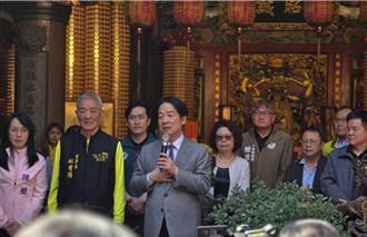 影》賴清德天后宮參拜喊團結   蔡學良母現身陳情遭請出場