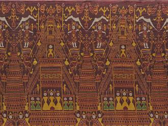 故宮南院「亞洲織品展」換新 5公尺柬埔寨佛寺掛飾吸睛