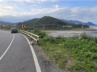 環島重機騎士彎道自摔 跌落3米深斜坡傷重不治