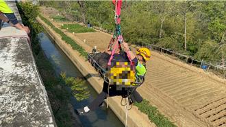 機車騎士自撞橋墩3樓高墜落 所幸命大僅多處擦傷