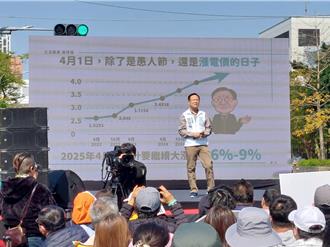 電價喊漲 民眾黨酸民進黨叫窮卻下鄉搞大罷免