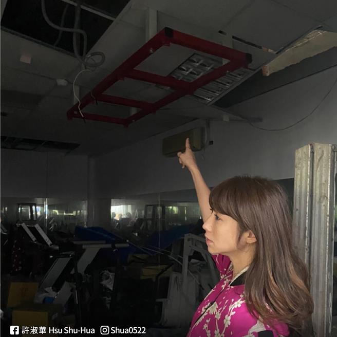 有民眾抱怨北市南港区玉成公园游泳池2023年被鑑定为海砂屋封馆至今，却迟迟未动工，让原本使用的民眾乾等，只好前往更远的游泳馆运动。北市体育局回应，预计2030年完工。（翻摄台北市议员许淑华脸书）