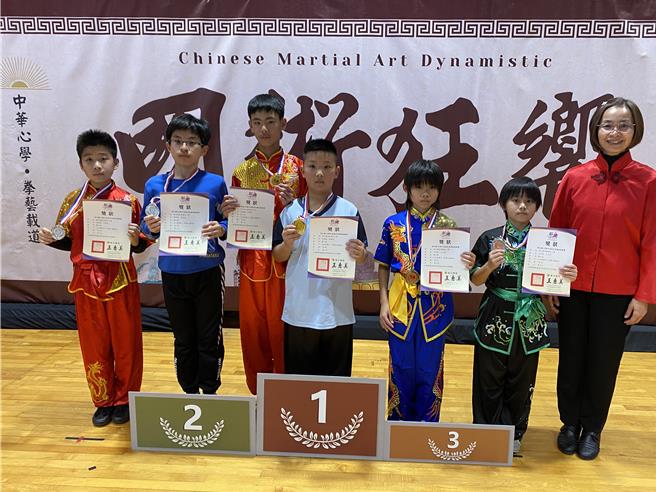 彰化县教育杯国术锦标赛今（23）日在南兴国小登场，吸引全县35所学校、201位选手报名参赛。（大会提供／叶静美彰化传真）