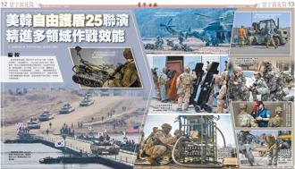 美韓「自由護盾25」聯演 精進多領域作戰效能