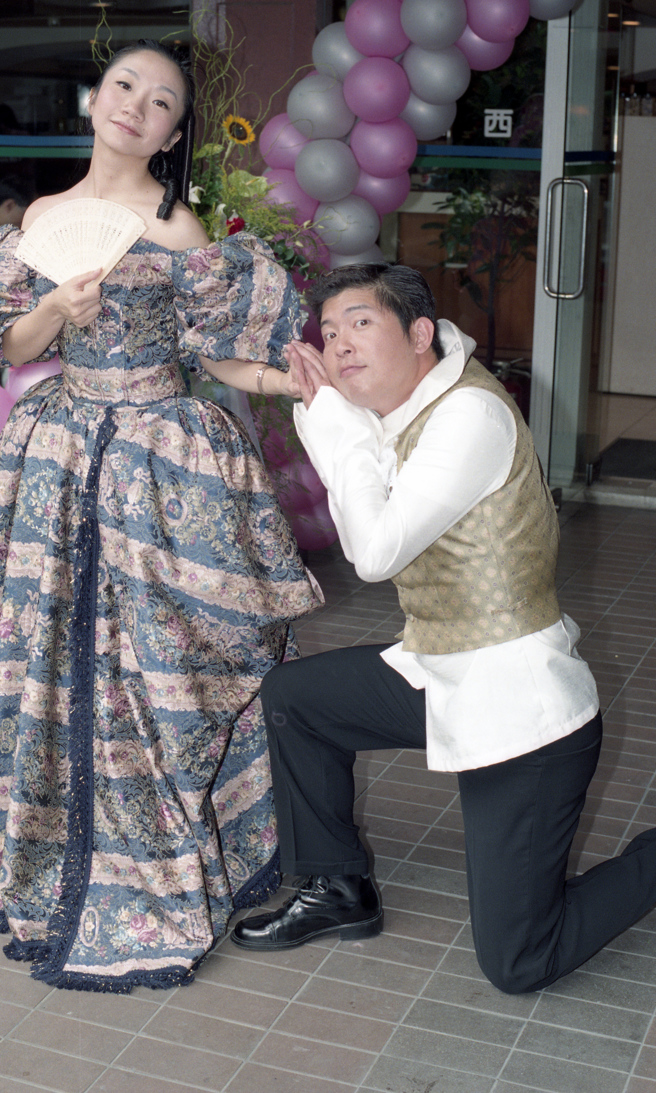 曾国城1999年和陶晶莹曾一起主持「恋爱讲义」。（图／中时资料照）