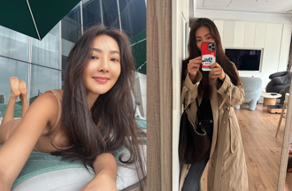 曹格前妻吳速玲前傾露出半邊長輩 細大腿身材超Sexy