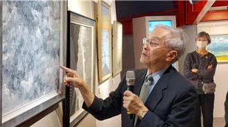 中研院士葉永烜辦畫展 天文專業結合藝術演繹「相對論」