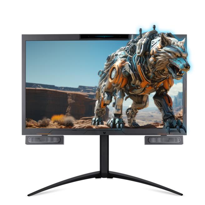 Acer新款27吋裸視3D電競螢幕Predator SpatialLabs View 27，建議售價9萬9000元。（Acer提供／古明弘台北傳真）