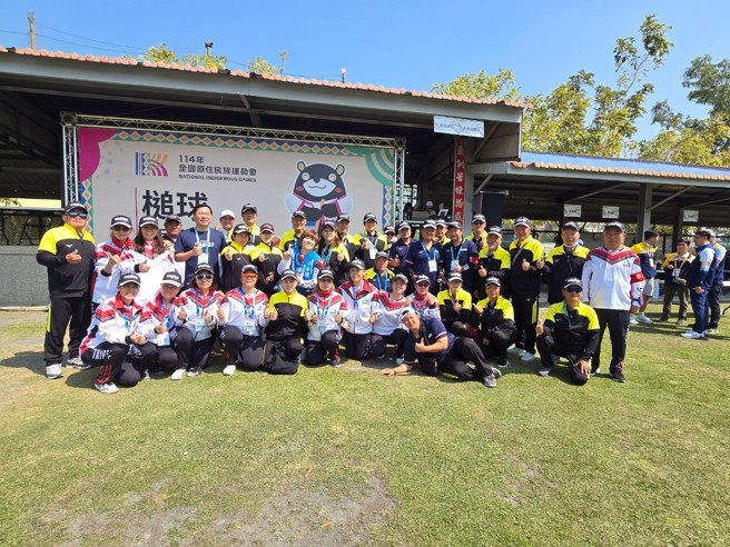 槌球代表队。(台北市原民会提供)